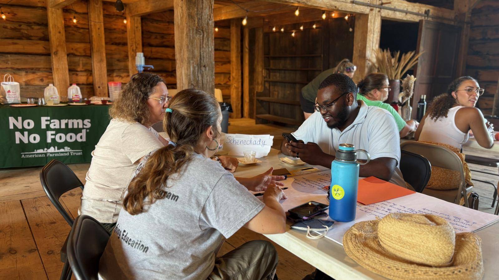 Farmers and Schools meet and greet at Mabee Historic Farm