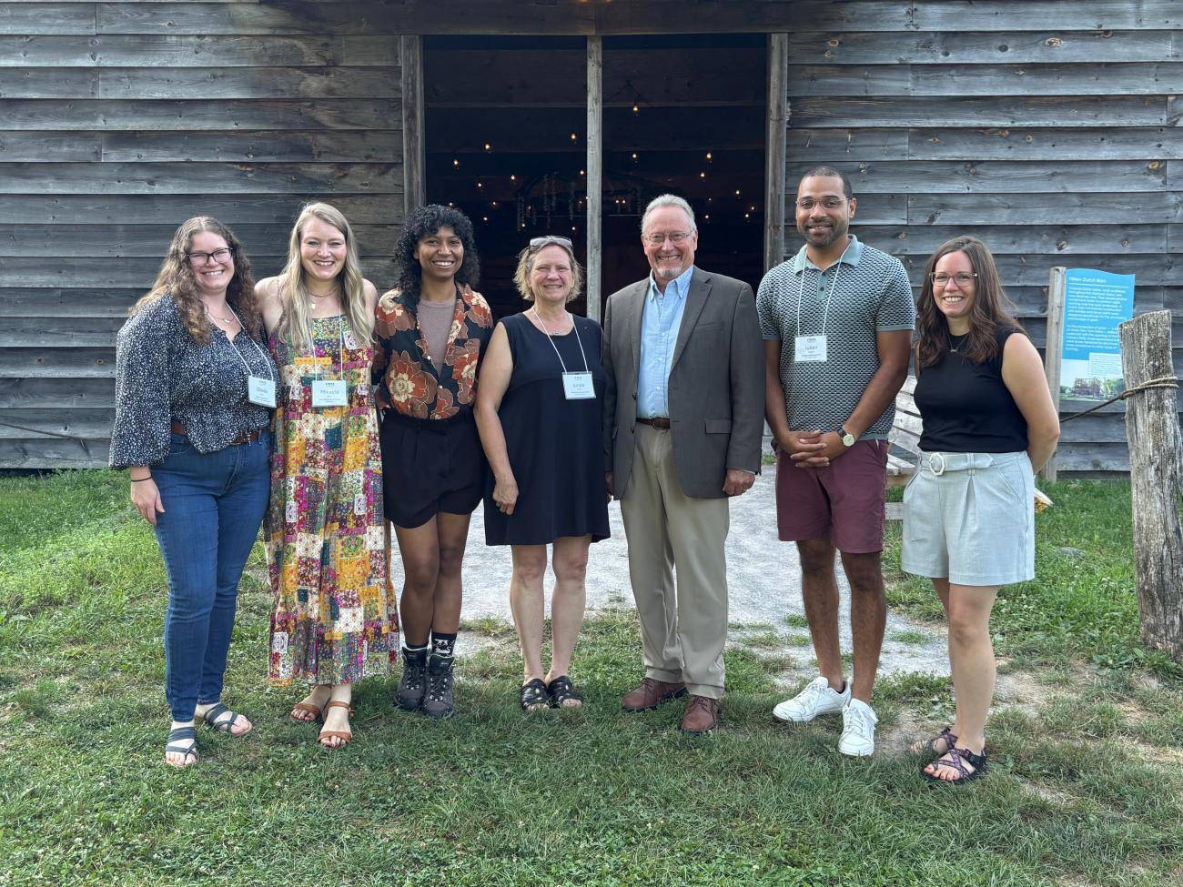 Commissioner Richard Ball with American Farmland Trust staff and consultant Mikaela Perry